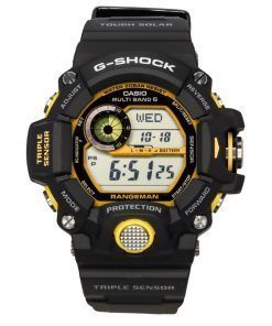 Casio G-Shock Master Of G-Land Rangeman 디지털 블랙 레진 스트랩 Solar GW-9400Y-1 200M 남성용 시계