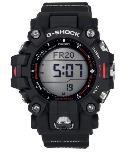 Casio G-Shock Mudman Master Of G-Land 디지털 수지 스트랩 Solar GW-9500-1 200M 남성용 시계