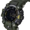 Casio G-Shock Mudman Master Of G-Land 디지털 그린 레진 스트랩 Solar GW-9500-3 200M 남성용 시계