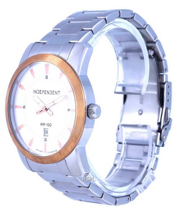 독립 스테인레스 스틸 화이트 다이얼 쿼츠 IB5-438-11 독립 스테인레스 스틸 화이트 다이얼 쿼츠 IB5-438-11.G 100M 남성용 시계