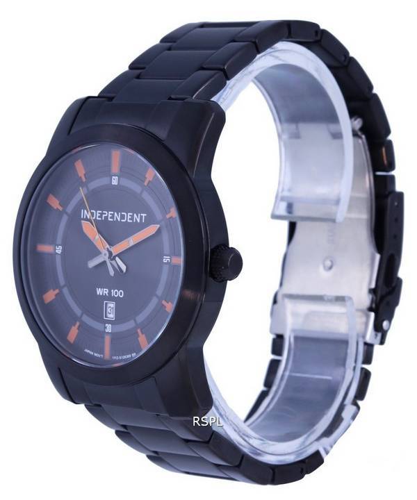 독립 스테인레스 스틸 블랙 다이얼 쿼츠 IB5-446-53 독립 스테인레스 스틸 블랙 다이얼 쿼츠 IB5-446-53.G 100M 남성용 시계