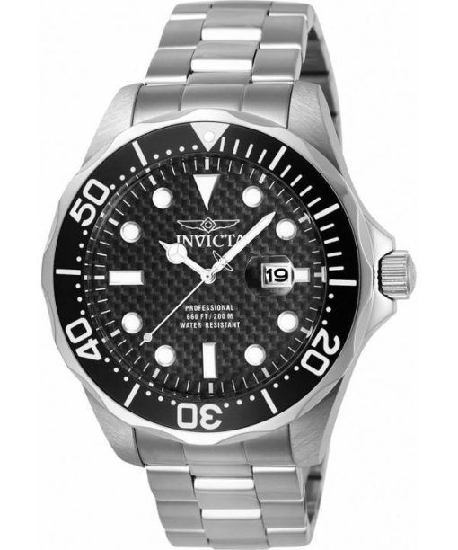 Invicta Pro Diver Black 다이얼 쿼츠 Diver's 12562 200M 남성용 시계