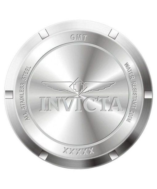 Invicta Pro 다이버 GMT 스테인레스 스틸 블랙 다이얼 쿼츠 다이버 43968 200M 남성용 시계