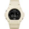 Casio 표준 일루미네이터 디지털 화이트 레진 스트랩 쿼츠 W-219HC-8B 남성용 시계