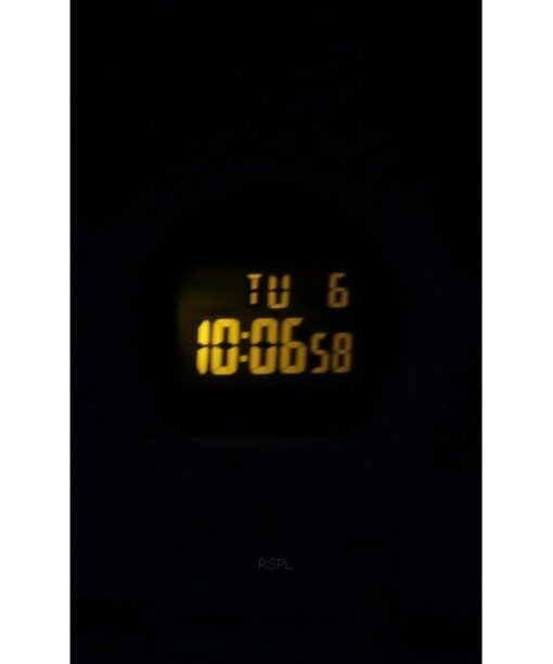 Casio 표준 일루미네이터 디지털 화이트 레진 스트랩 쿼츠 W-219HC-8B 남성용 시계