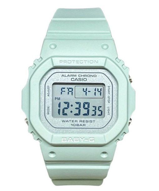 Casio Baby-G 디지털 그린 레진 스트랩 쿼츠 BGD-565SC-3 100M 여성용 시계