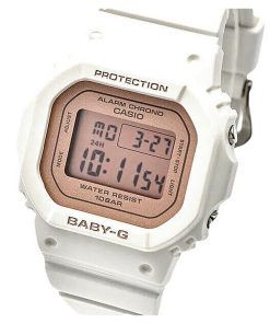 Casio Baby-G 디지털 화이트 레진 스트랩 쿼츠 BGD-565SC-4 100M 여성용 시계