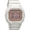 Casio Baby-G 디지털 화이트 레진 스트랩 쿼츠 BGD-565SC-4 100M 여성용 시계