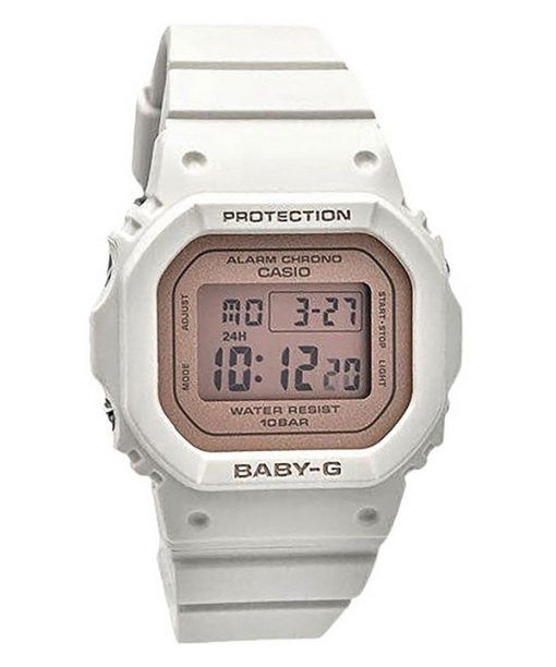 Casio Baby-G 디지털 화이트 레진 스트랩 쿼츠 BGD-565SC-4 100M 여성용 시계