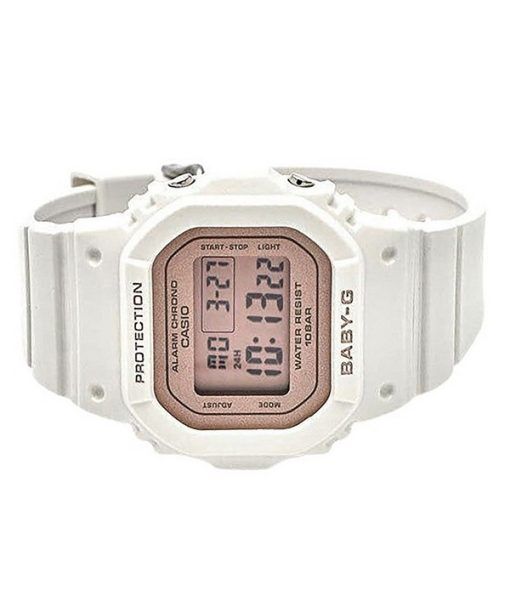 Casio Baby-G 디지털 화이트 레진 스트랩 쿼츠 BGD-565SC-4 100M 여성용 시계