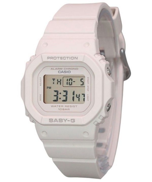 Casio Baby-G 디지털 베이지 핑크 레진 스트랩 쿼츠 BGD-565U-4 100M 여성용 시계