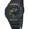 Casio G-Shock 주의 노란색 모바일 링크 아날로그 디지털 수지 스트랩 블랙 다이얼 쿼츠 GA-B001CY-1A 200M 남성용 시계