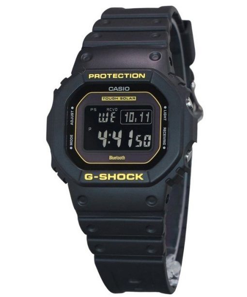 Casio G-Shock 주의 노란색 디지털 모바일 링크 수지 스트랩 Solar GW-B5600CY-1 200M 남성용 시계