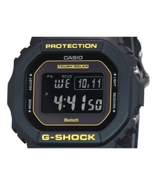 Casio G-Shock 주의 노란색 디지털 모바일 링크 수지 스트랩 Solar GW-B5600CY-1 200M 남성용 시계