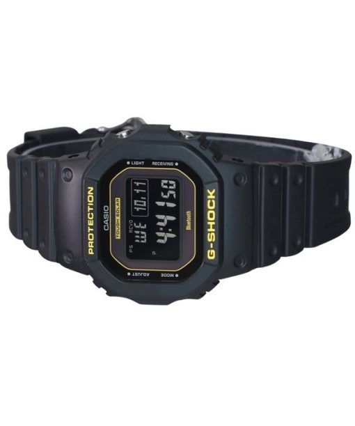 Casio G-Shock 주의 노란색 디지털 모바일 링크 수지 스트랩 Solar GW-B5600CY-1 200M 남성용 시계