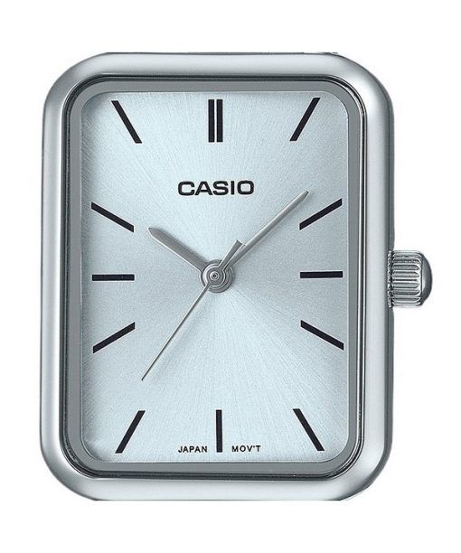 카시오 표준 아날로그 스테인레스 스틸 라이트 블루 다이얼 쿼츠 LTP-V009D-2E 여성용 시계