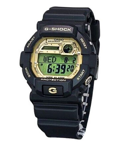 Casio G-Shock 10주년 기념 디지털 레진 스트랩 골드 다이얼 쿼츠 GD-350GB-1 200M 남성용 시계