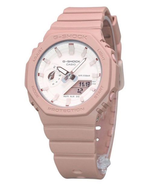 Casio G-Shock Nature&#39,s Color 시리즈 아날로그 디지털 바이오 기반 레진 스트랩 핑크 다이얼 쿼츠 GMA-S2100NC-4A2 200M 여성용 시계