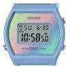 카시오 디지털 블루 레진 스트랩 멀티컬러 다이얼 쿼츠 LW-205H-2 여성용 시계