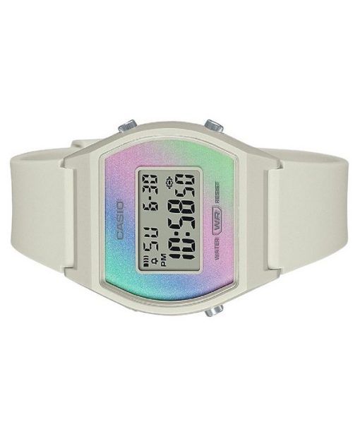 Casio 디지털 레진 스트랩 멀티컬러 다이얼 쿼츠 LW-205H-8 여성용 시계