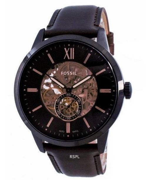 Fossil Townsman 브라운 다이얼 오토매틱 스켈레톤 ME3155 남성용 시계