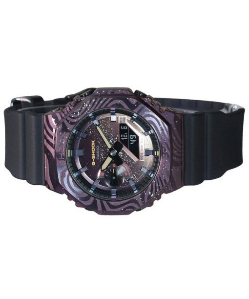 Casio G-Shock Milky Way Galaxy 한정판 멀티 컬러 다이얼 쿼츠 GM-2100MWG-1A 200M 남성용 시계