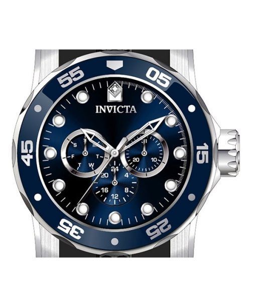 인빅타 프로 다이버 스쿠버 GMT 실리콘 스트랩 블루 다이얼 쿼츠 45722 100M 남성용 시계