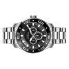 인빅타 프로 다이버 스쿠버 GMT 스테인레스 스틸 블랙 다이얼 쿼츠 45756 100M 남성용 시계