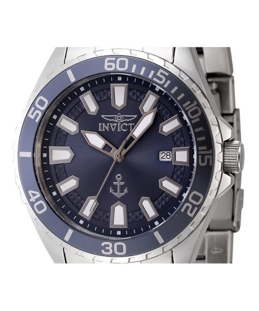 인빅타 Ocean Voyage 스테인레스 스틸 블루 다이얼 쿼츠 46278 남성용 시계