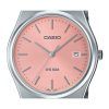 카시오 표준 아날로그 스테인레스 스틸 핑크 다이얼 쿼츠 MTP-B145D-4AV 남녀공용 시계