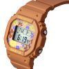 Casio Baby-G 레트로 플라워 필드 디지털 레진 스트랩 쿼츠 BGD-565RP-4 100M 여성용 시계