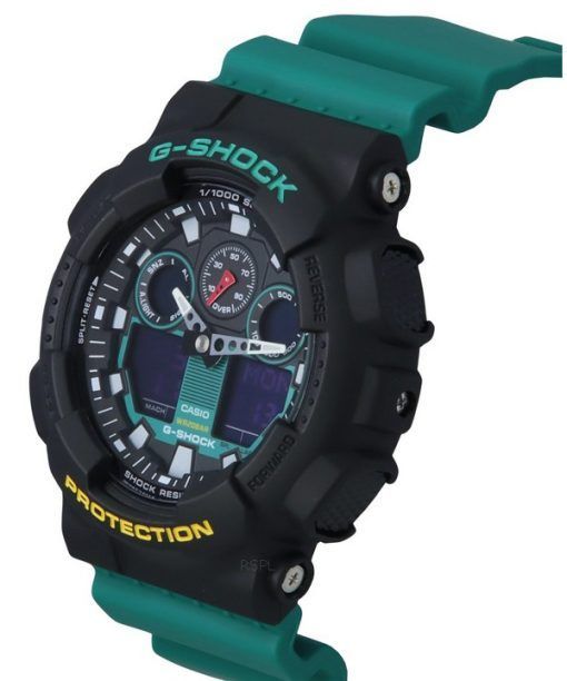 Casio G-Shock 믹스 테이프 아날로그 디지털 한정판 쿼츠 GA-100MT-1A3 200M 남성용 시계