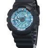 Casio G-Shock 아날로그 디지털 레진 스트랩 오션 블루 다이얼 쿼츠 GA-110CD-1A2 200M 남성용 시계