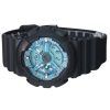 Casio G-Shock 아날로그 디지털 레진 스트랩 오션 블루 다이얼 쿼츠 GA-110CD-1A2 200M 남성용 시계