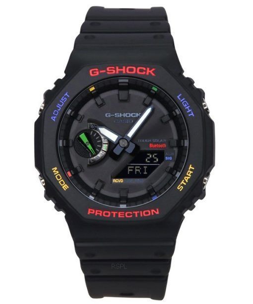 Casio G-Shock Mobile Link 아날로그 디지털 블랙 다이얼 Solar GA-B2100FC-1A 200M 남성용 시계