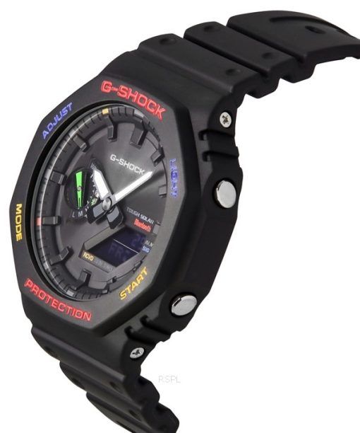 Casio G-Shock Mobile Link 아날로그 디지털 블랙 다이얼 Solar GA-B2100FC-1A 200M 남성용 시계