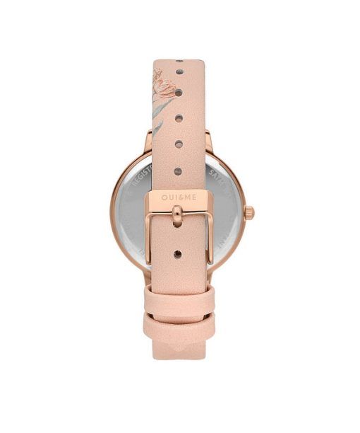 Oui &amp, Me Fleurette 스테인레스 스틸 화이트 다이얼 쿼츠 ME010304 여성용 시계 With Extra Strap