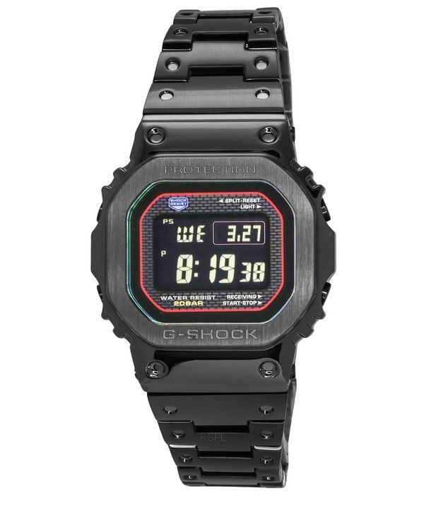 Casio G-Shock 풀 메탈 40주년 기념 디지털 스마트폰 링크 Bluetooth Solar GMW-B5000BPC-1 200M 남성용 시계