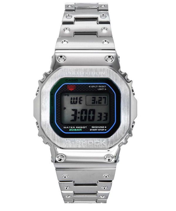 Casio G-Shock 풀 메탈 디지털 스마트폰 링크 Bluetooth Solar GMW-B5000PC-1 200M 남성용 시계
