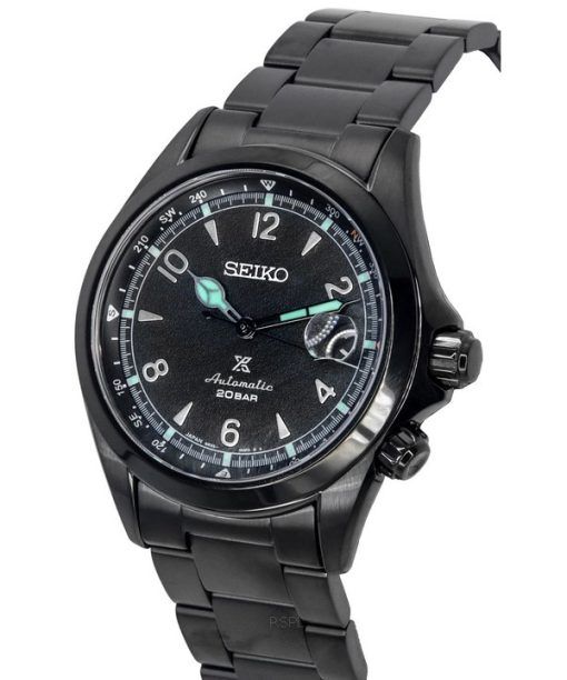 Seiko Prospex Alpinist The Black Series Limited Edition 오토매틱 다이버 SPB337J1 200M 남성용 시계