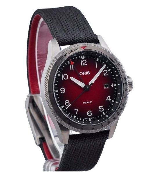 Oris Big Crown ProPilot GMT Fabric Strap Red 다이얼 오토매틱 01 798 7773 4268-07 3 20 14GLC 100M 남성용 시계