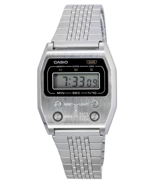 카시오 빈티지 디지털 스테인레스 스틸 쿼츠 A1100D-1 남녀공용 시계