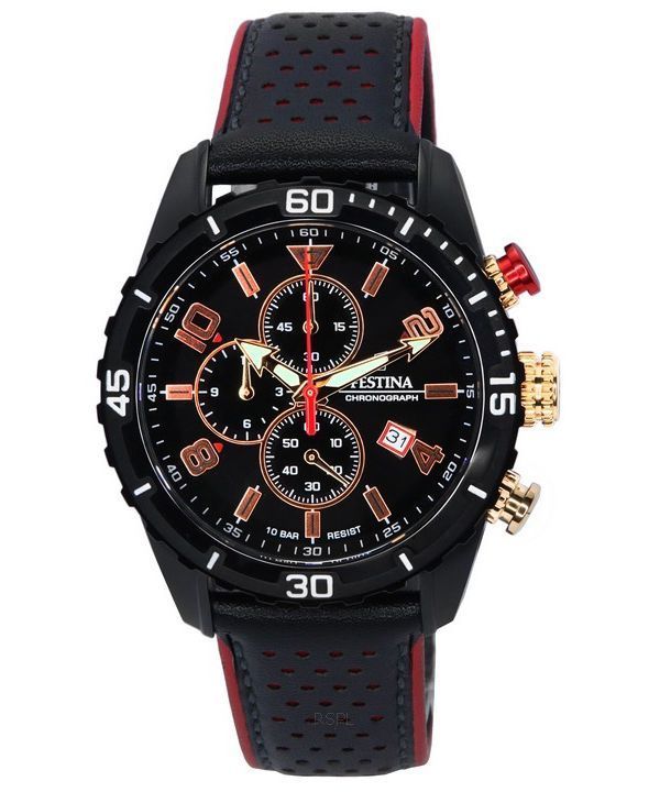 Festina Sport 크로노그래프 블랙 다이얼 쿼츠 F20519-4 F205194 100M 남성용 시계