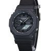 Casio G-Shock 아날로그 디지털 에코 천 스트랩 블랙 다이얼 쿼츠 GA-2100BCE-1A 200M 남성용 시계