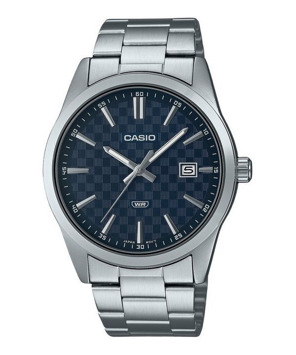 Casio Enticer 아날로그 스테인레스 스틸 블루 다이얼 쿼츠 MTP-VD03D-2A 남성용 시계