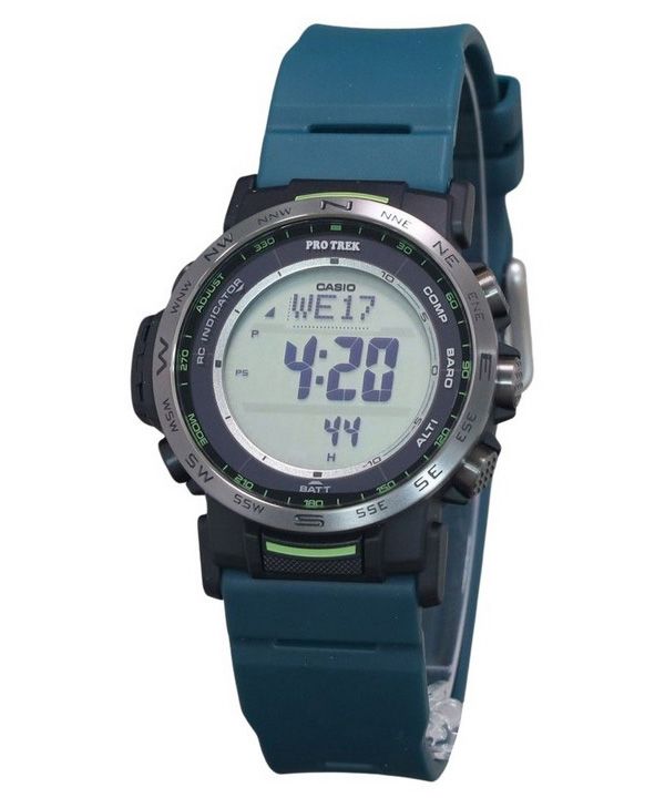 Casio Protrek Climber Line 디지털 수지 스트랩 터프 솔라 PRW-35Y-3 100M 남성용 시계