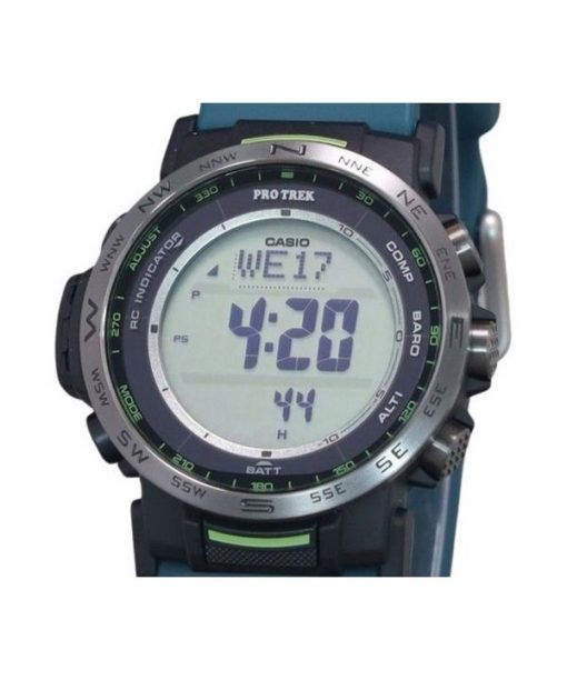 Casio Protrek Climber Line 디지털 수지 스트랩 터프 솔라 PRW-35Y-3 100M 남성용 시계