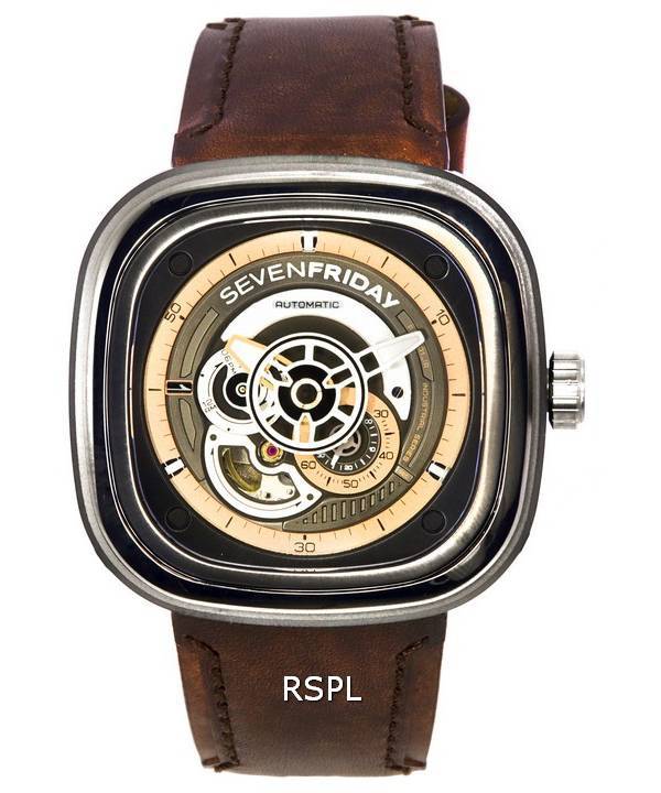 Sevenfriday P-Series 오토매틱 파워 리저브 P2C/01 SF-P2C-01 남성용 시계