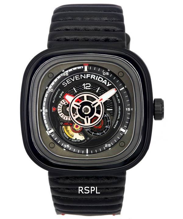 Sevenfriday P-시리즈 자동 파워 리저브 P3C/06 SF-P3C-06 남성용 시계