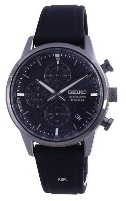 Seiko Discover More 티타늄 크로노그래프 쿼츠 SSB393 SSB393P1 SSB393P 100M 남성용 시계